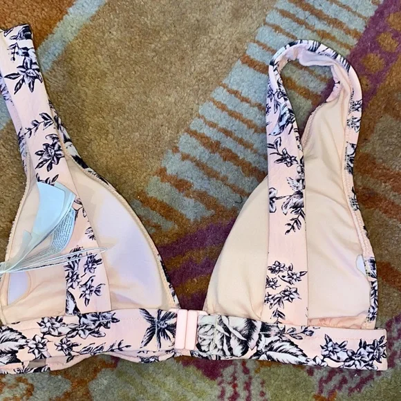 Seafolly Australia US 2 triangle bikini top love birds - Picture 5 of 6